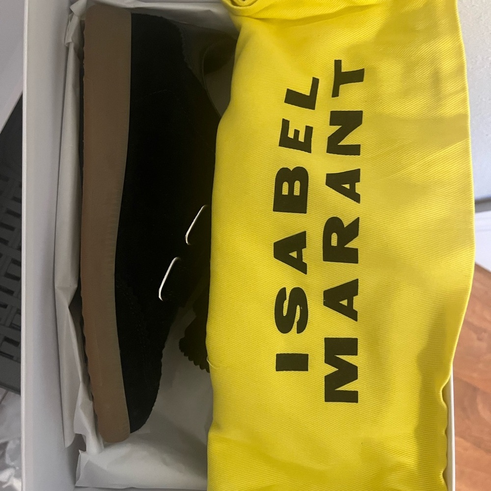 Isabel Marant Beth Sneakers Black Suede - Picture 6 of 7